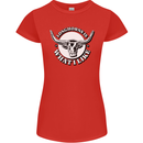 Longhorns is What I Like Cow Cattle Womens Petite Cut T-Shirt Red