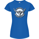 Longhorns is What I Like Cow Cattle Womens Petite Cut T-Shirt Royal Blue