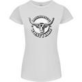 Longhorns is What I Like Cow Cattle Womens Petite Cut T-Shirt White