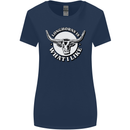 Longhorns is What I Like Cow Cattle Womens Wider Cut T-Shirt Navy Blue
