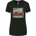 Looking at an Awesome Cyclist Cycling Womens Wider Cut T-Shirt Black