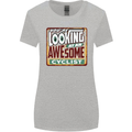 Looking at an Awesome Cyclist Cycling Womens Wider Cut T-Shirt Sports Grey