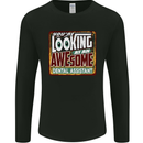 Looking at an Awesome Dental Assistant Mens Long Sleeve T-Shirt Black