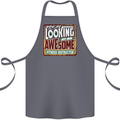 Looking at an Awesome Fitness Instructor Cotton Apron 100% Organic Steel