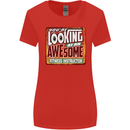 Looking at an Awesome Fitness Instructor Womens Wider Cut T-Shirt Red