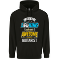 Looking at an Awesome Guitarist Guitar Childrens Kids Hoodie Black