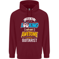 Looking at an Awesome Guitarist Guitar Childrens Kids Hoodie Maroon