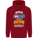 Looking at an Awesome Guitarist Guitar Childrens Kids Hoodie Red