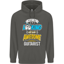 Looking at an Awesome Guitarist Guitar Childrens Kids Hoodie Storm Grey