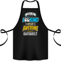 Looking at an Awesome Guitarist Guitar Cotton Apron 100% Organic Black