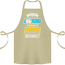 Looking at an Awesome Guitarist Guitar Cotton Apron 100% Organic Khaki