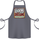 Looking at an Awesome Guitarist Guitar Cotton Apron 100% Organic Steel