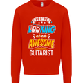 Looking at an Awesome Guitarist Guitar Kids Sweatshirt Jumper Bright Red