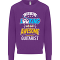 Looking at an Awesome Guitarist Guitar Kids Sweatshirt Jumper Purple