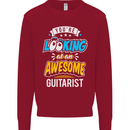 Looking at an Awesome Guitarist Guitar Kids Sweatshirt Jumper Red