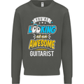 Looking at an Awesome Guitarist Guitar Kids Sweatshirt Jumper Storm Grey