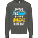 Looking at an Awesome Guitarist Guitar Kids Sweatshirt Jumper Storm Grey