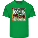 Looking at an Awesome Guitarist Guitar Kids T-Shirt Childrens Irish Green