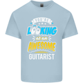 Looking at an Awesome Guitarist Guitar Kids T-Shirt Childrens Light Blue