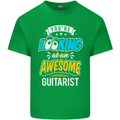 Looking at an Awesome Guitarist Guitar Mens Cotton T-Shirt Tee Top Irish Green