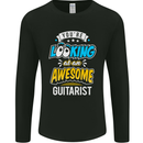 Looking at an Awesome Guitarist Guitar Mens Long Sleeve T-Shirt Black