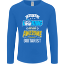 Looking at an Awesome Guitarist Guitar Mens Long Sleeve T-Shirt Royal Blue