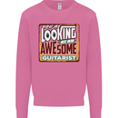 Looking at an Awesome Guitarist Guitar Mens Sweatshirt Jumper Azalea