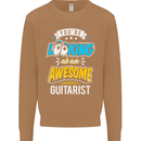Looking at an Awesome Guitarist Guitar Mens Sweatshirt Jumper Caramel Latte