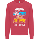 Looking at an Awesome Guitarist Guitar Mens Sweatshirt Jumper Heliconia