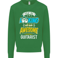 Looking at an Awesome Guitarist Guitar Mens Sweatshirt Jumper Irish Green