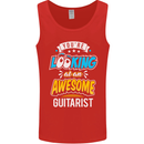 Looking at an Awesome Guitarist Guitar Mens Vest Tank Top Red