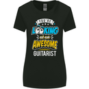 Looking at an Awesome Guitarist Guitar Womens Wider Cut T-Shirt Black
