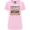 Looking at an Awesome Guitarist Guitar Womens Wider Cut T-Shirt Light Pink