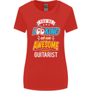 Looking at an Awesome Guitarist Guitar Womens Wider Cut T-Shirt Red