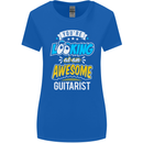 Looking at an Awesome Guitarist Guitar Womens Wider Cut T-Shirt Royal Blue