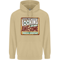 Looking at an Awesome Medical Assistant Mens 80% Cotton Hoodie Sand