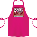 Looking at an Awesome Offshore Worker Cotton Apron 100% Organic Pink