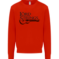 Lord of the Strings Guitarist Guitar Kids Sweatshirt Jumper Bright Red