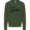 Lord of the Strings Guitarist Guitar Kids Sweatshirt Jumper Forest Green