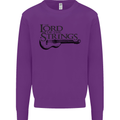 Lord of the Strings Guitarist Guitar Kids Sweatshirt Jumper Purple