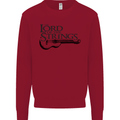 Lord of the Strings Guitarist Guitar Kids Sweatshirt Jumper Red