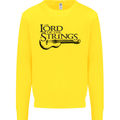 Lord of the Strings Guitarist Guitar Kids Sweatshirt Jumper Yellow