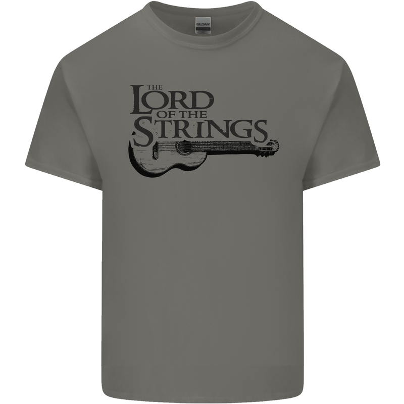 Lord of the Strings Guitarist Guitar Kids T-Shirt Childrens Charcoal