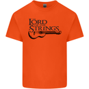 Lord of the Strings Guitarist Guitar Kids T-Shirt Childrens Orange