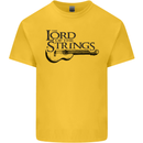 Lord of the Strings Guitarist Guitar Kids T-Shirt Childrens Yellow
