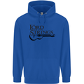 Lord of the Strings Guitarist Guitar Mens 80% Cotton Hoodie Royal Blue