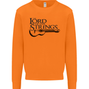 Lord of the Strings Guitarist Guitar Mens Sweatshirt Jumper Orange