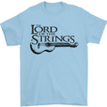 Lord of the Strings Guitarist Guitar Mens T-Shirt 100% Cotton Light Blue