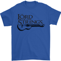 Lord of the Strings Guitarist Guitar Mens T-Shirt 100% Cotton Royal Blue