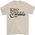 Lord of the Strings Guitarist Guitar Mens T-Shirt 100% Cotton Sand